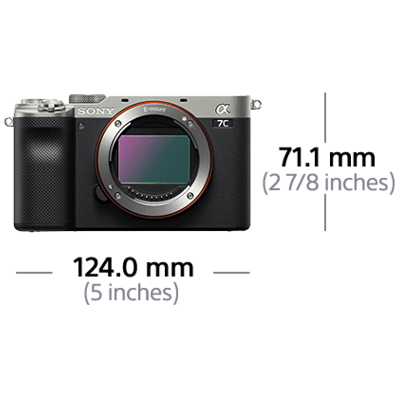 SONY Alpha 7C Body (ILCE-7C) Systemkamera , 7,6 cm Display Touchscreen, WLAN