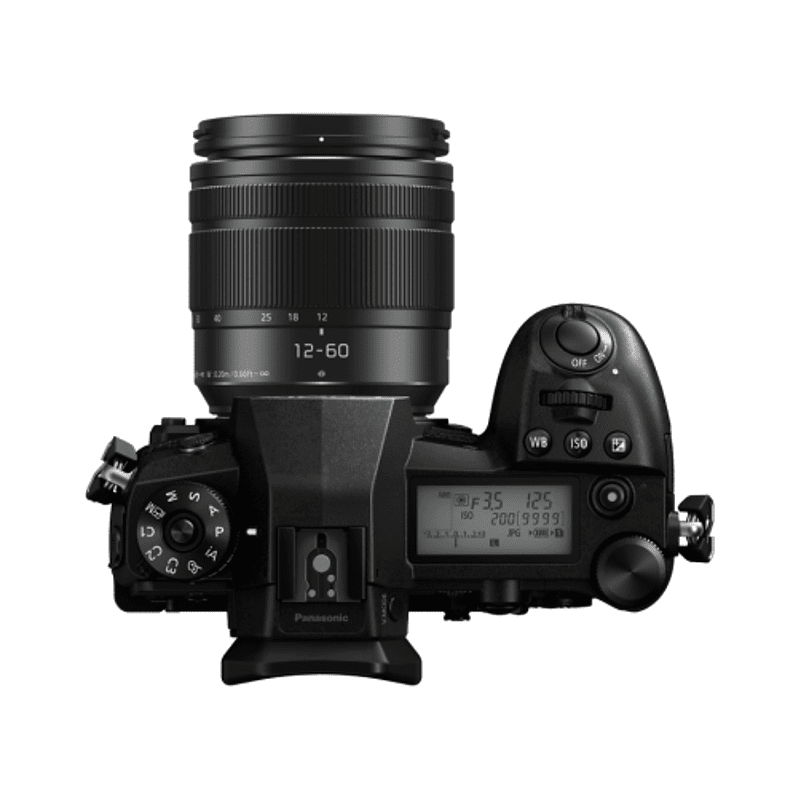 PANASONIC Lumix DC-G9MEG-K Systemkamera mit Objektiv 12-60 mm , 7,5 cm Display, WLAN