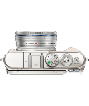 OLYMPUS PEN E-PL 10 Kit Systemkamera mit Objektiv 14-42mm , 7,6 cm Display Touchscreen, WLAN