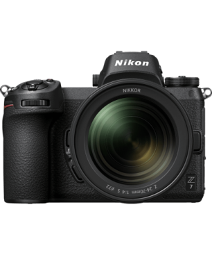 NIKON Z7 Kit Systemkamera mit Objektiv 24-70 mm , 8 cm Display Touchscreen, WLAN