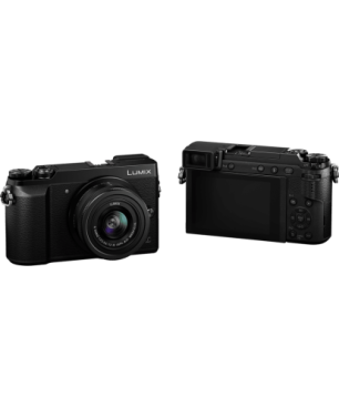 PANASONIC Lumix DMC-GX80 Systemkamera mit Objektiv 12-32 mm , 7,5 cm Display Touchscreen, WLAN