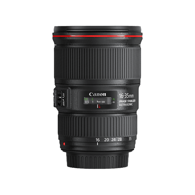 CANON EF 16 mm - 35 mm f/4L IS, USM (Objektiv für Canon EF-Mount, Schwarz)