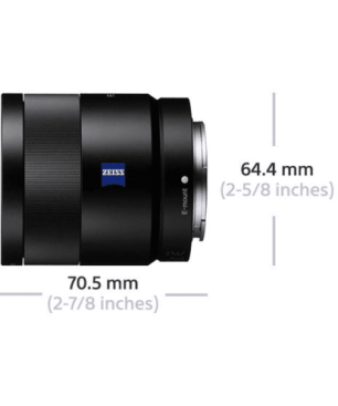 SONY SEL55F18Z Zeiss Vollformat - 55 mm f/1.8 ASPH, DMR, Circulare Blende (Objektiv für Sony E-Mount, Schwarz)