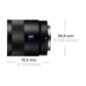 SONY SEL55F18Z Zeiss Vollformat - 55 mm f/1.8 ASPH, DMR, Circulare Blende (Objektiv für Sony E-Mount, Schwarz)
