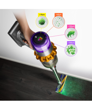 DYSON V15 DETECT ABSOLUTE (2023) Stielsauger, Akkubetrieb, 660 Watt