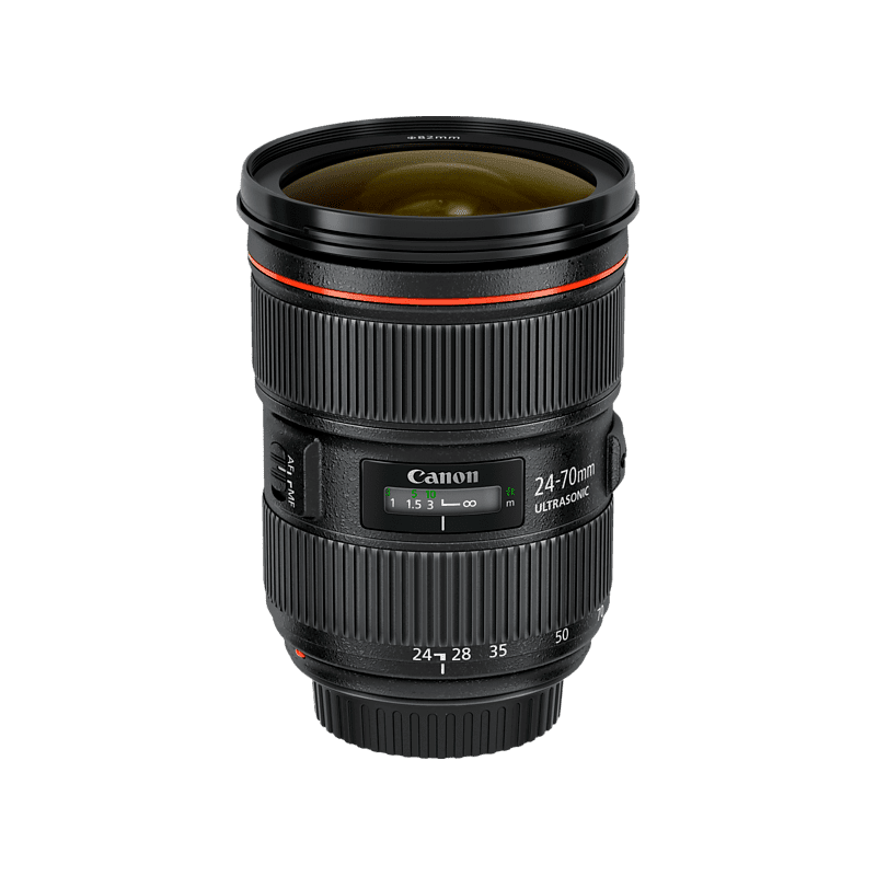 CANON EF II USM 24 mm - 70 mm f/2.8 USM (Objektiv für Canon EF-Mount, Schwarz)