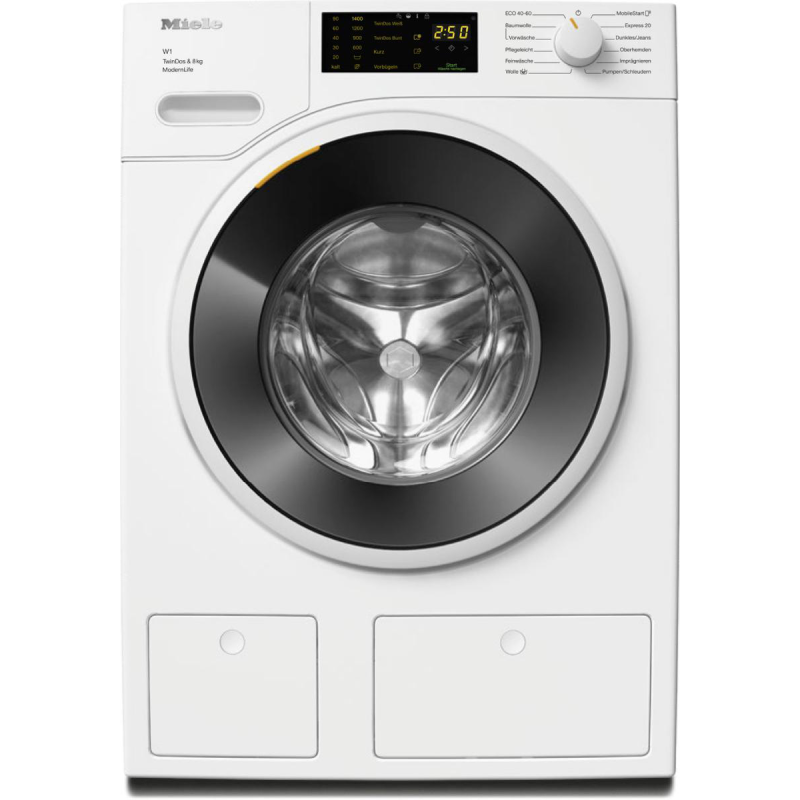 MIELE WWD 660 WCS TDos & 8kg W1 White Edition Waschmaschine (8 kg, 1400 U/Min., A, Flusenfilter Fremdkörperfilter)