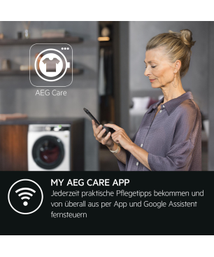 AEG LR6D60490 Serie 6000 ProSense® mit Mengenautomatik Wifi Waschmaschine (9 kg, 1351 U/Min., A)