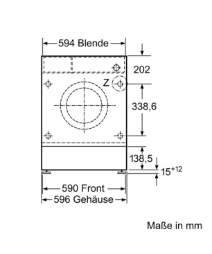 BOSCH WIW28443 Serie 8 Waschmaschine (8 kg, 1400 U/Min., C)