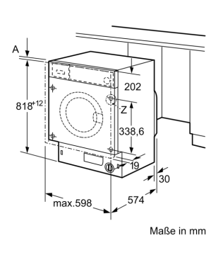 BOSCH WIW28443 Serie 8 Waschmaschine (8 kg, 1400 U/Min., C)
