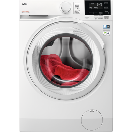 AEG 6000 ProSense® / 10 kg Weiß Serie 6000 ProSense® mit Mengenautomatik Waschmaschine (10,0 kg, 1351 U/Min., A)