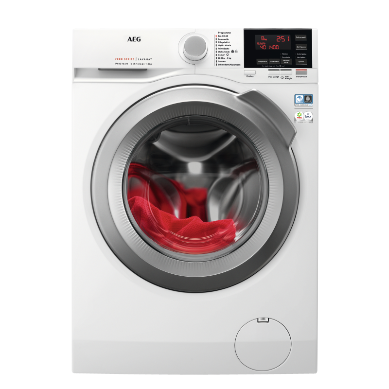 AEG L7FBG61480 Serie 7000 ProSteam® mit Dampfprogramm Waschmaschine (8 kg, 1400 U/Min., A)