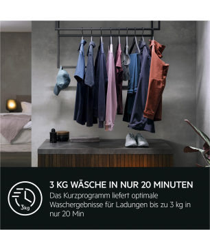AEG L6FBF56490 Serie 6000 ProSense® mit Mengenautomatik Waschmaschine (9 kg, 1351 U/Min., A)