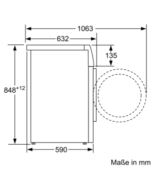 BOSCH WAV 28 K 43 Waschmaschine (9,0 kg, 1400 U/Min., A)