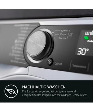 AEG LR8E70480 Serie 8000 PowerCare mit ÖkoMix Vormisch-Technologie Waschmaschine (8 kg, 1400 U/Min., A)