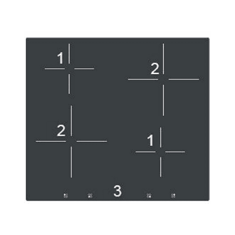 DELONGHI Range Cooker 60 cm breit - Induktionskochfeld Standherd