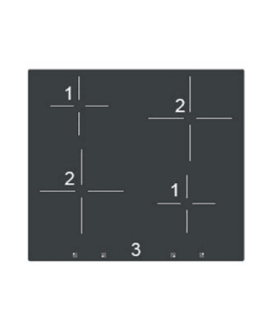 DELONGHI Range Cooker 60 cm breit - Induktionskochfeld Standherd