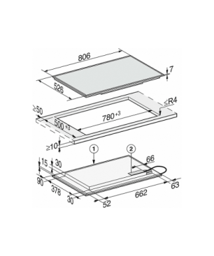 MIELE KM 7575 FR Induktionskochfeld