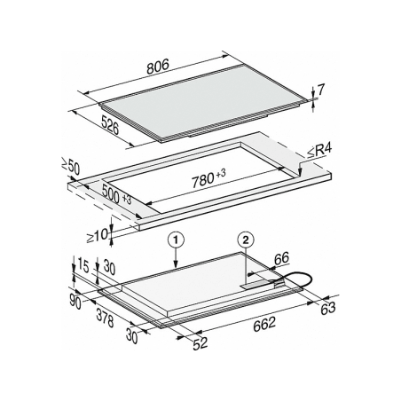 MIELE KM 7575 FR Induktionskochfeld