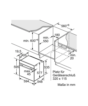 BOSCH HBD 80 PY 50 PYROLYSE, Einbaubackofenset (Induktionskochfeld)