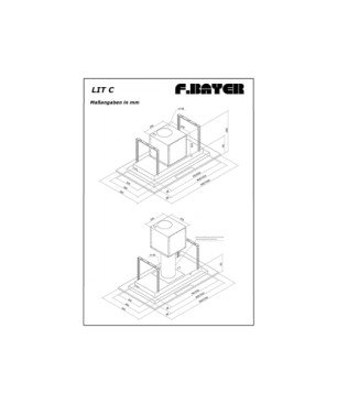 F.BAYER LIT C96GS, Dunstabzugshaube (96 cm breit, 56 cm tief)