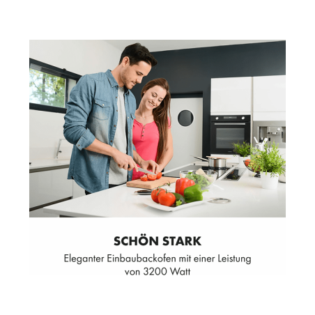 KLARSTEIN Robuchon Backofen (Einbaugerät, A+, 72 Liter, 56 cm breit)