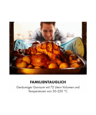 KLARSTEIN Robuchon Backofen (Einbaugerät, A+, 72 Liter, 56 cm breit)
