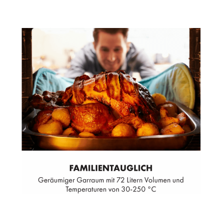 KLARSTEIN Robuchon Backofen (Einbaugerät, A+, 72 Liter, 56 cm breit)