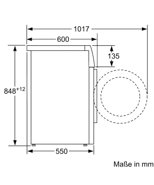 BOSCH WAN 282A2 Waschmaschine (7,0 kg, 1400 U/Min., D)