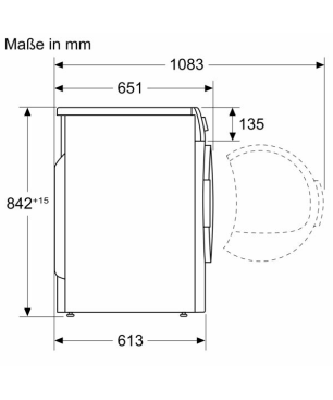 BOSCH WTH83V00 Wärmepumpentrockner Serie 4 (7 kg , A++)
