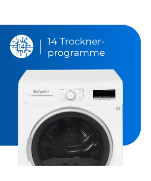 EXQUISIT TWP 802-6 Wärmepumpentrockner (A++)