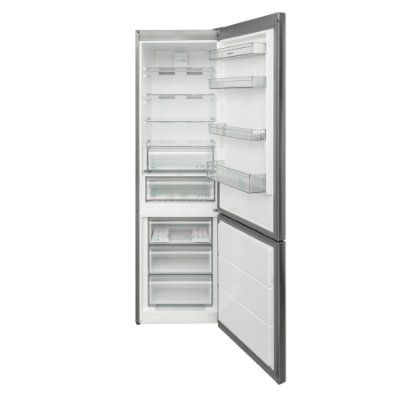 SHARP SJ-BA20DHXIE-EU Kühlgefrierkombination (E, 250 kWh, 2010 mm hoch, Edelstahl)