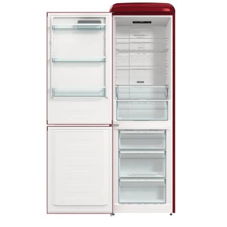 GORENJE ONRK619DR-L Gorenje Retro Collection Kühl- / Gefrierkombination (D, 192,0 kWh, 1940 mm hoch, Rot)
