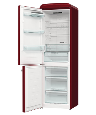 GORENJE ONRK619DR-L Gorenje Retro Collection Kühl- / Gefrierkombination (D, 192,0 kWh, 1940 mm hoch, Rot)