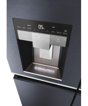 HAIER HCR7918EIMB CUBE 90 SERIE 7 French Door (E, 357 kWh, 1775 mm hoch, Brushed Black)