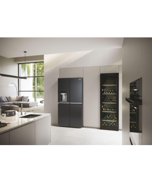 HAIER HCR7918EIMB CUBE 90 SERIE 7 French Door (E, 357 kWh, 1775 mm hoch, Brushed Black)