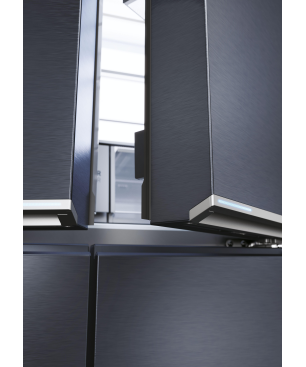 HAIER HCR7918EIMB CUBE 90 SERIE 7 French Door (E, 357 kWh, 1775 mm hoch, Brushed Black)