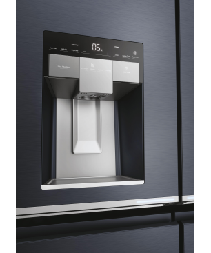 HAIER HCR7918EIMB CUBE 90 SERIE 7 French Door (E, 357 kWh, 1775 mm hoch, Brushed Black)