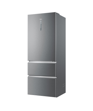 HAIER HTOPMNE7193 Kühl-/Gefrierkombination (E, 190,6 cm hoch, silber)