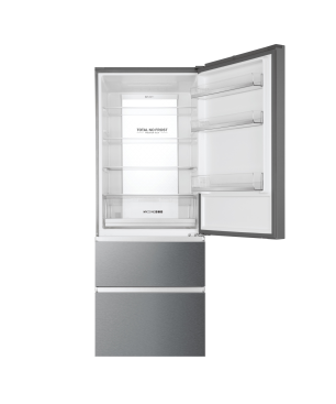 HAIER HTOPMNE7193 Kühl-/Gefrierkombination (E, 190,6 cm hoch, silber)