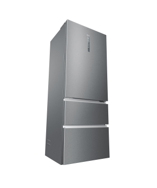 HAIER HTOPMNE7193 Kühl-/Gefrierkombination (E, 190,6 cm hoch, silber)