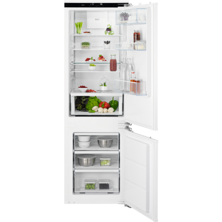 AEG 7000 GreenZone / Einbau-Kühl-Gefrierkombination / 1780 mm / 244 L / NoFrost / Festtür Weiß Serie 7000 mit GreenZone-Klimas