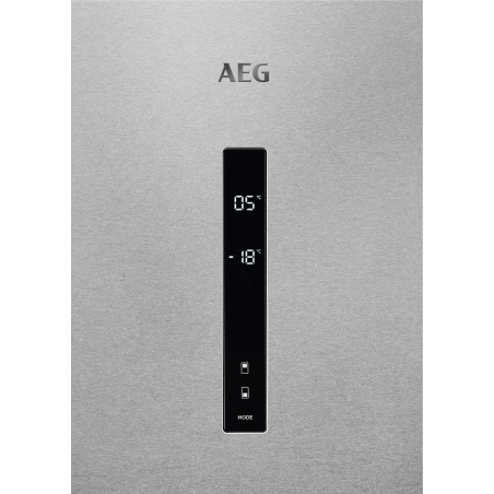 AEG RCB736D5MX Kühlgefrierkombination (D, 200 kWh, 2010 mm hoch, Edelstahl/Grau)