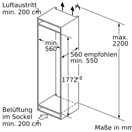 SIEMENS KI86NADF0 iQ500 Kühlgefrierkombination (F, 277 kWh, 1772 mm hoch, k.A.)