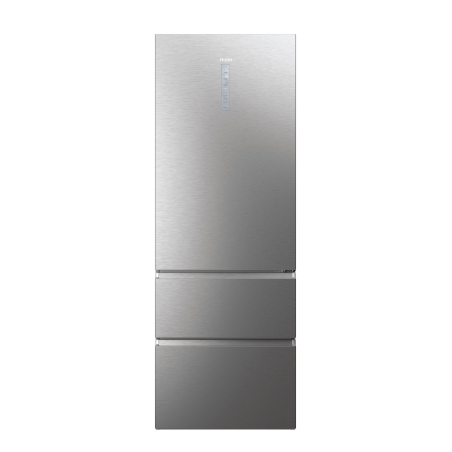 HAIER HTW7720ENMP Kühlgefrierkombination (E, 301 kWh, 2006 mm hoch, Edelstahl-Front)