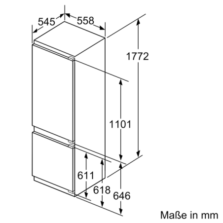 BOSCH KIS87ADD0 Serie 6 Kühlgefrierkombination (D, 165 kWh, 1772 mm hoch, k.A.)