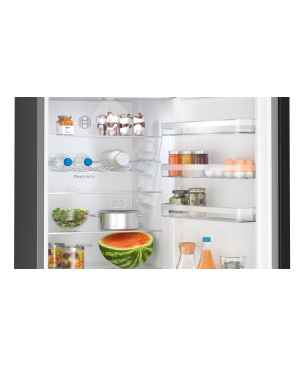 BOSCH KGN39VXBT Kühlgefrierkombination (B, 129 kWh, 2030 mm hoch, Black inox-antifingerprint)