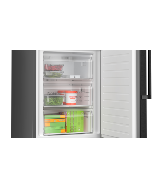 BOSCH KGN39VXBT Kühlgefrierkombination (B, 129 kWh, 2030 mm hoch, Black inox-antifingerprint)