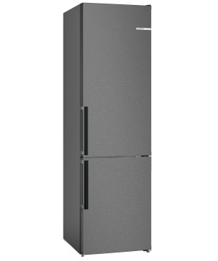 BOSCH KGN39VXBT Kühlgefrierkombination (B, 129 kWh, 2030 mm hoch, Black inox-antifingerprint)