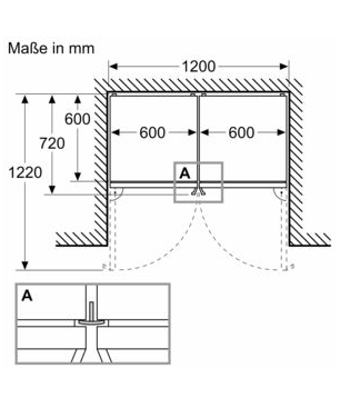 BOSCH KGN39VXBT Kühlgefrierkombination (B, 129 kWh, 2030 mm hoch, Black inox-antifingerprint)